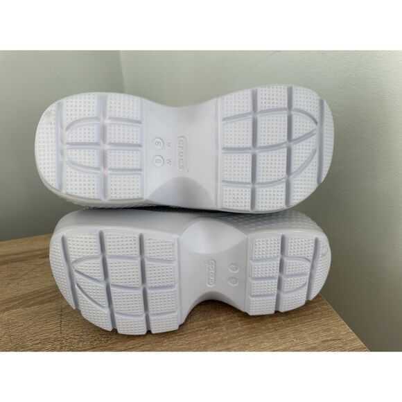 Crocs Unisex Stomp High Shine Clog Dreamscape Light Blue Shoe Size 8 - Picture 4 of 9